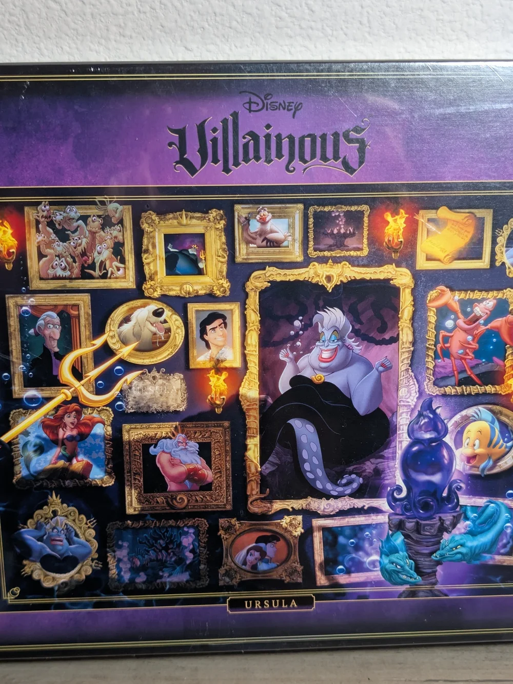 Disney Villainous Ursula Framed Wall Art - Purple